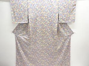 未使用品　菊唐草模様小紋着物